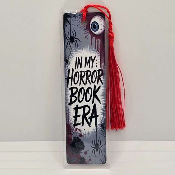 3 Horror Book Themed Bookmarks - Picture 1 of 3